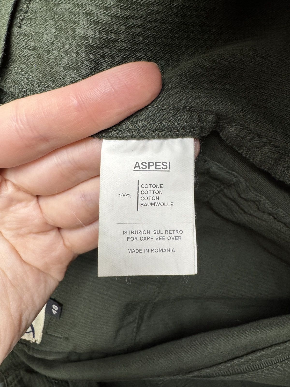 Aspesi Alberto Aspesi green cotton chino pants size 48 Size US 32 / EU 48 - 10 Thumbnail