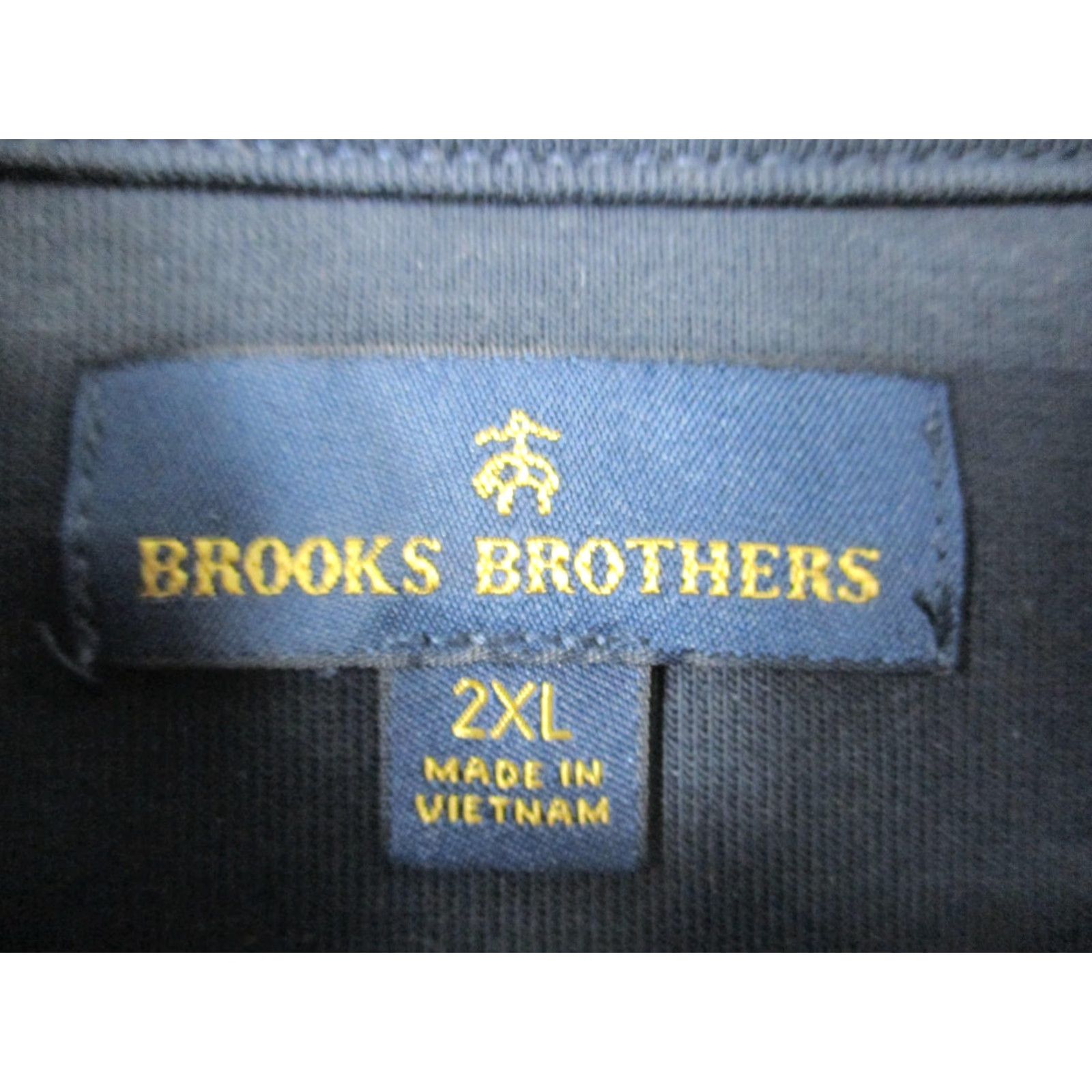 Brooks Brothers Brooks Brothers Sweatshirt Pullover Mens 2XL Navy 1/4 Zip Mock Neck Logo Embroidered Pattern Solid Size US XXL / EU 58 / 5 - 3 Thumbnail
