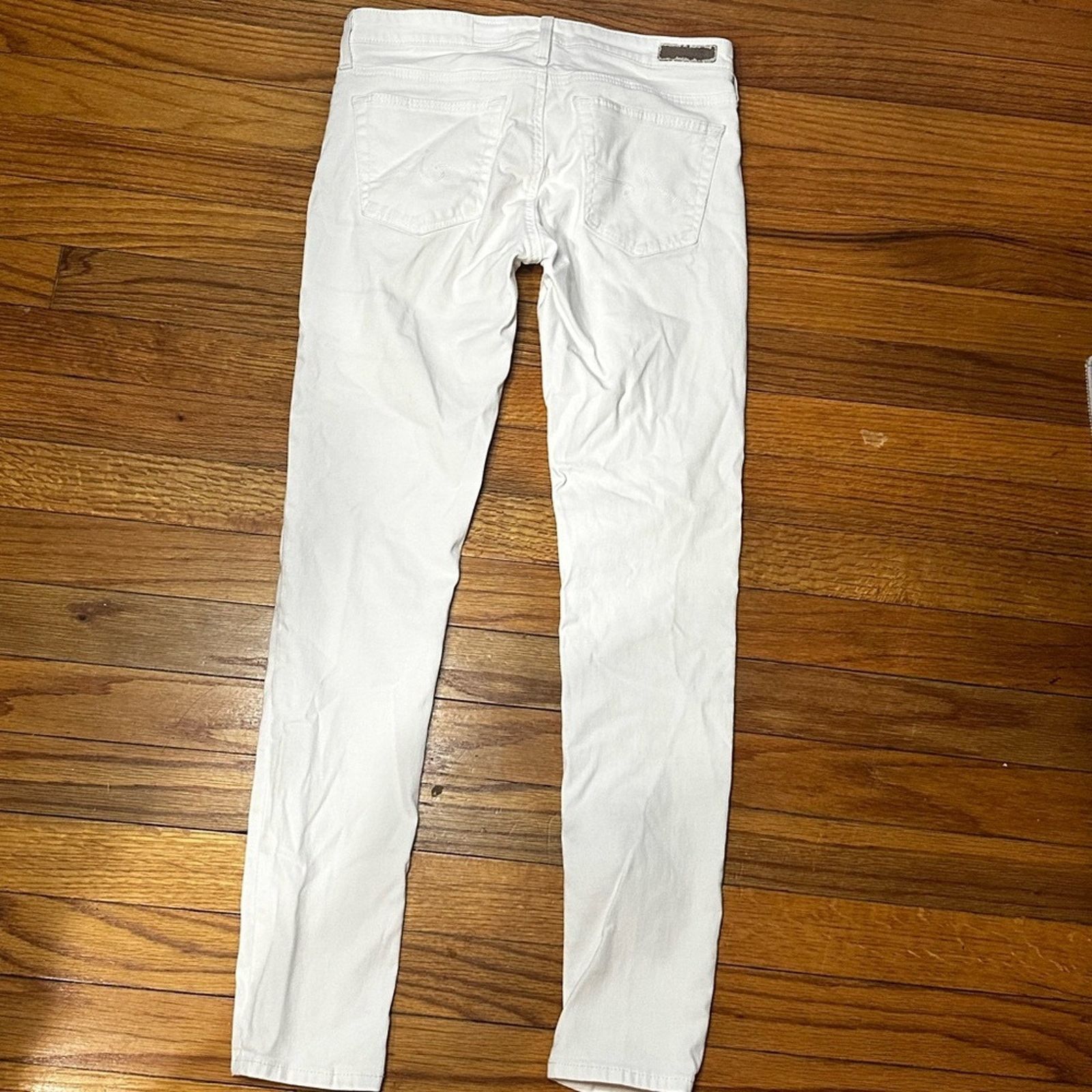 AG Adriano Goldschmied Adriano Goldschmied White Super Skinny Ankle Jeans Size 26" / US 2 / IT 38 - 8 Thumbnail