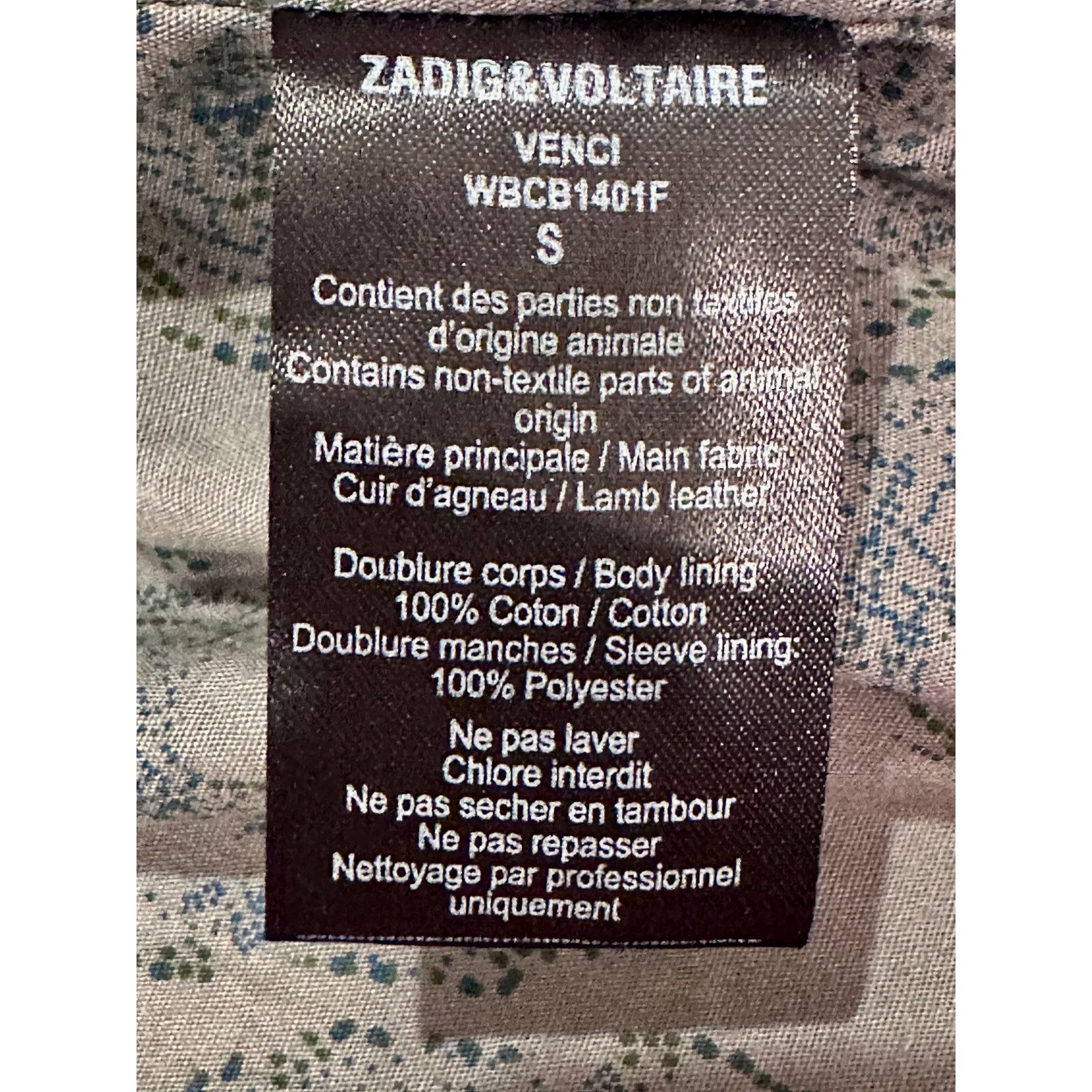 Zadig & Voltaire Zadig & Voltaire Vencia Collarless Lamb Leather Jackt Gray S Size S / US 4 / IT 40 - 19 Thumbnail