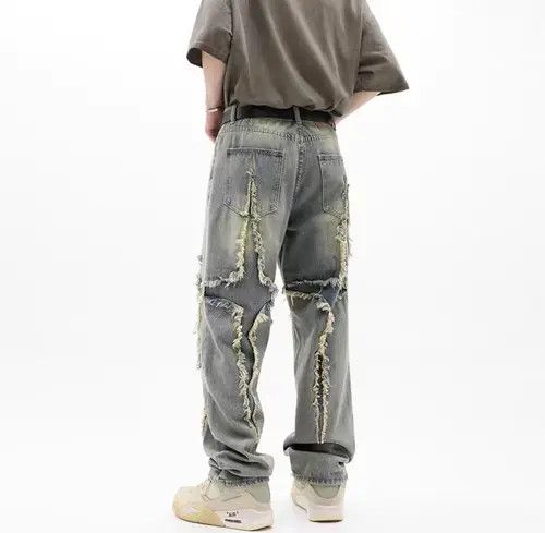 VIBE Vintage hip hop frayed trim distressed jeans Size US 32 / EU 48 - 5 Thumbnail