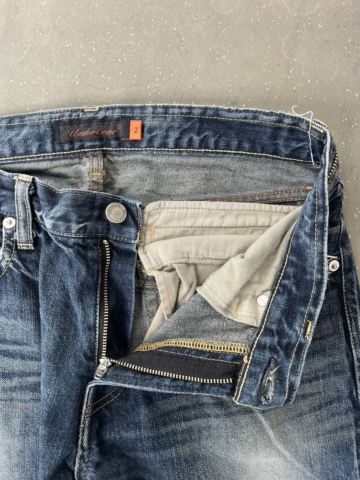 UNDER COVER 1/6フィギュア用Denim Jacket+ Pants UNDERCOVERGREYSKULLPANTSBACK_1