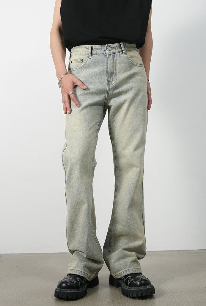 Designer × Japanese Brand Versatile wide-leg washed jeans Size US 32 / EU 48 - 2 Thumbnail