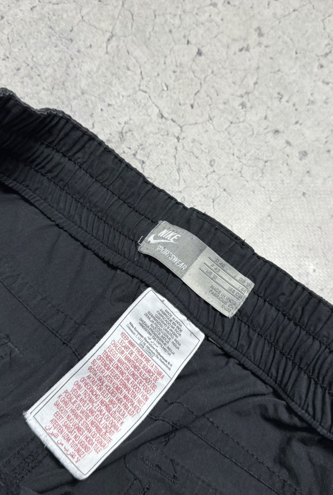 Nike Nike Vintage Cargo Pants Baggy Swoosh Drill Y2K Black Size US 30 / EU 46 - 5 Thumbnail