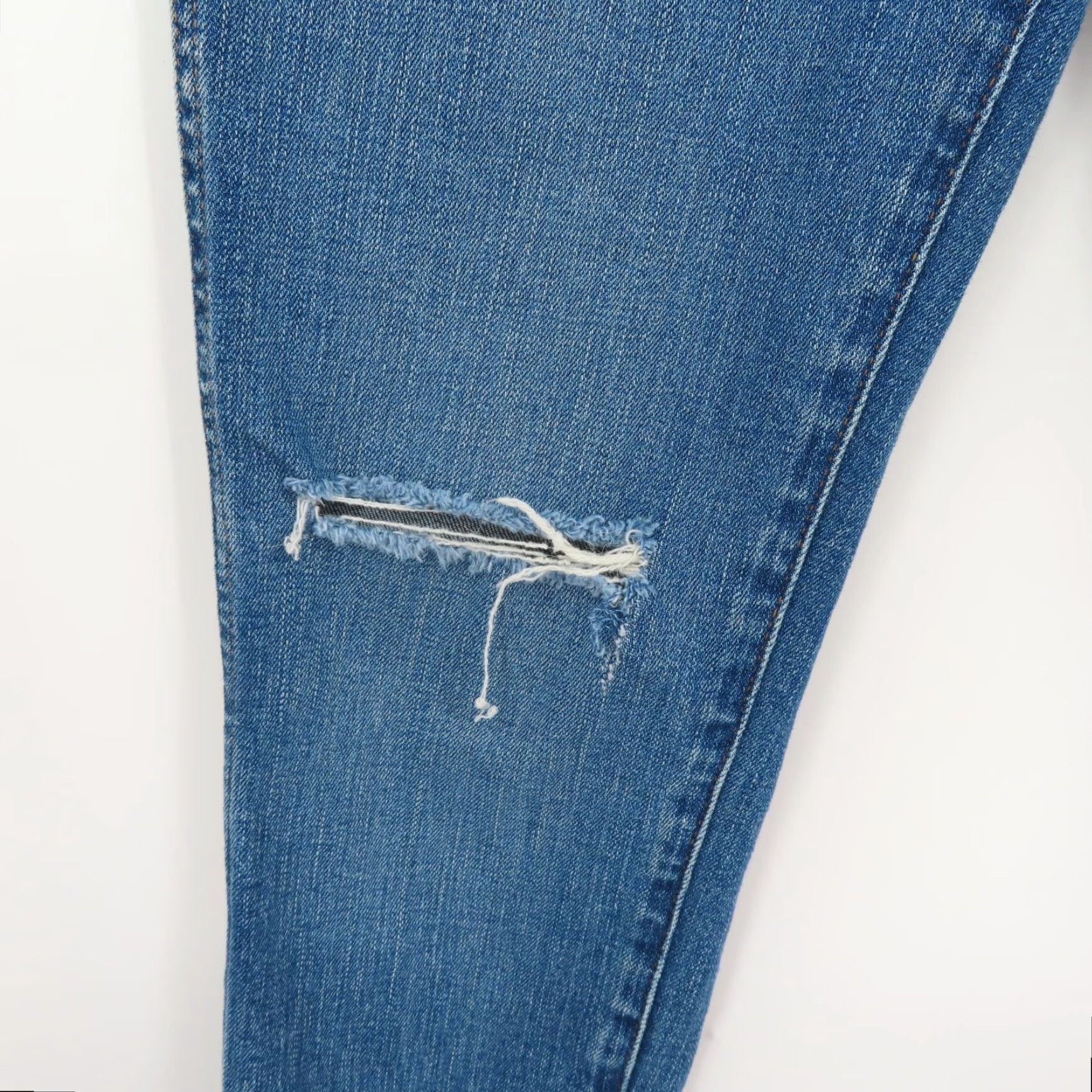 Madewell Madewell Jeans Womens 30 High Rise Skinny Distressed Blue Denim Cotton 5-Pocket Size 30" / US 8 / IT 44 - 3 Thumbnail