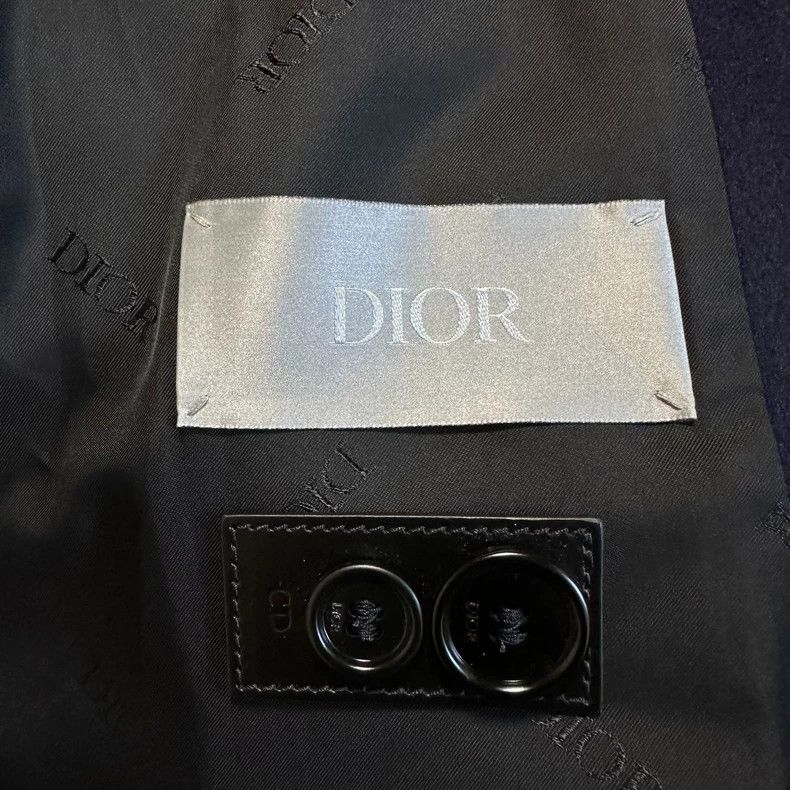 Dior Dior Navy blue cashmere overcoat Size US L / EU 52-54 / 3 - 5 Thumbnail