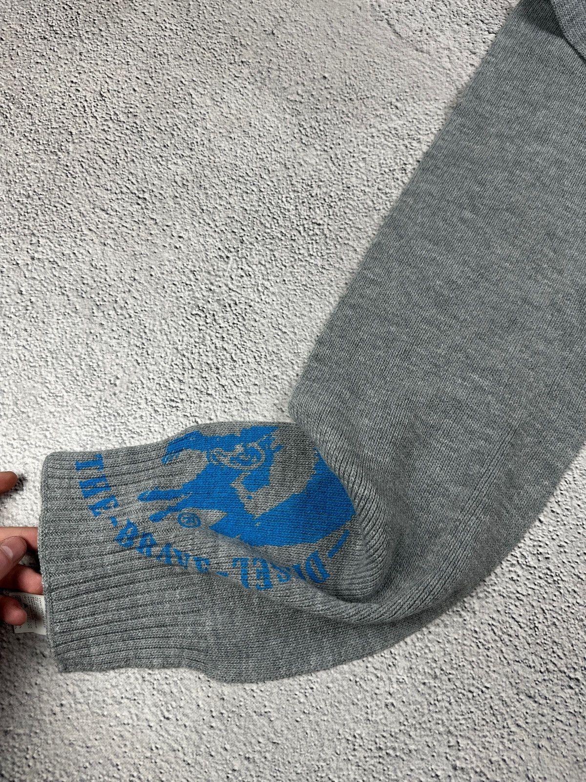 Diesel Vintage Diesel Scarf Big Logo Y2K Logo Gray 🧣 Size ONE SIZE - 8 Thumbnail