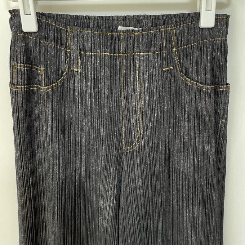Issey Miyake issey miyake size:3 Black pleated pants Size US 27 - 3 Thumbnail