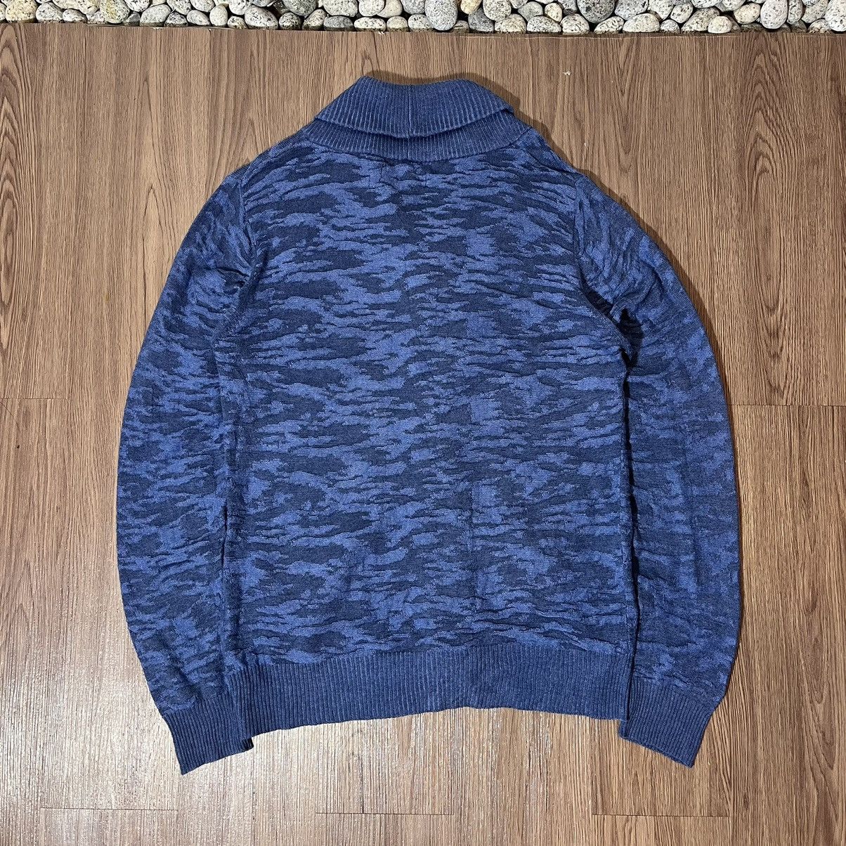 In The Attic In The Attic Blue Camouflage Cardigan Size US L / EU 52-54 / 3 - 2 Thumbnail