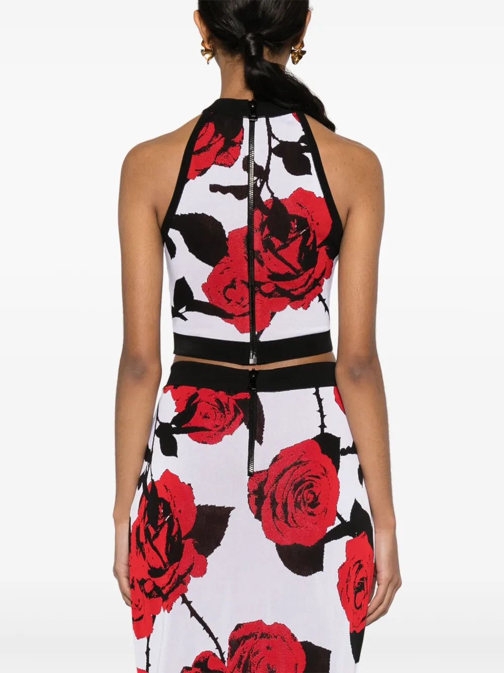 Balmain o1y0625 Crop Top in Multicolor Size M / US 6-8 / IT 42-44 - 4 Thumbnail