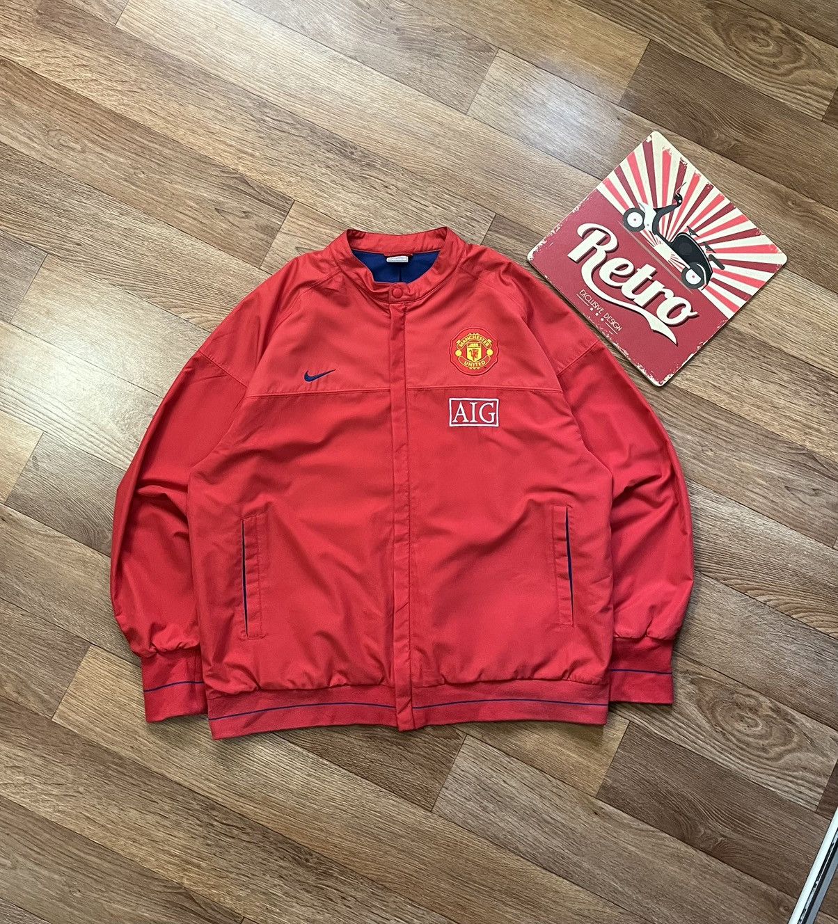 Nike Vintage Nike Manchester United 2008-2009 Training Jacket Size US XXL / EU 58 / 5 - 1 Thumbnail