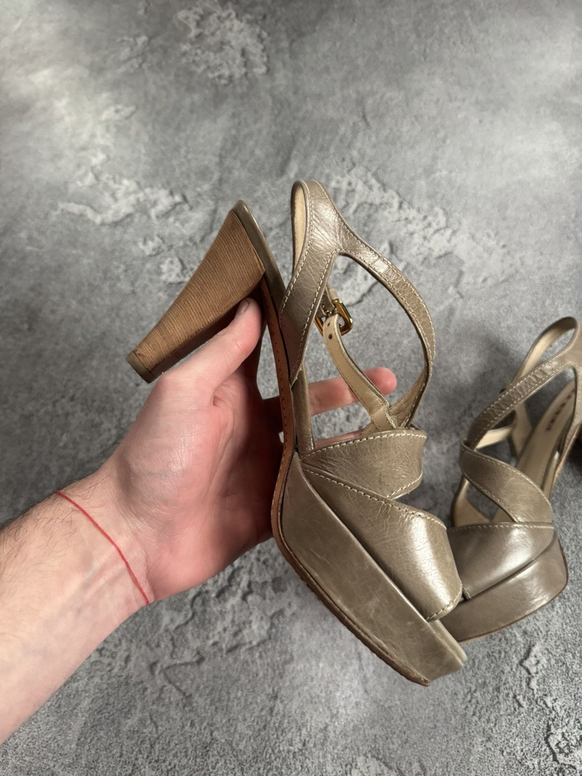 Prada Prada 38size sandals high heels shoes luxury old money 00s Size US 8 / IT 38 - 13 Thumbnail