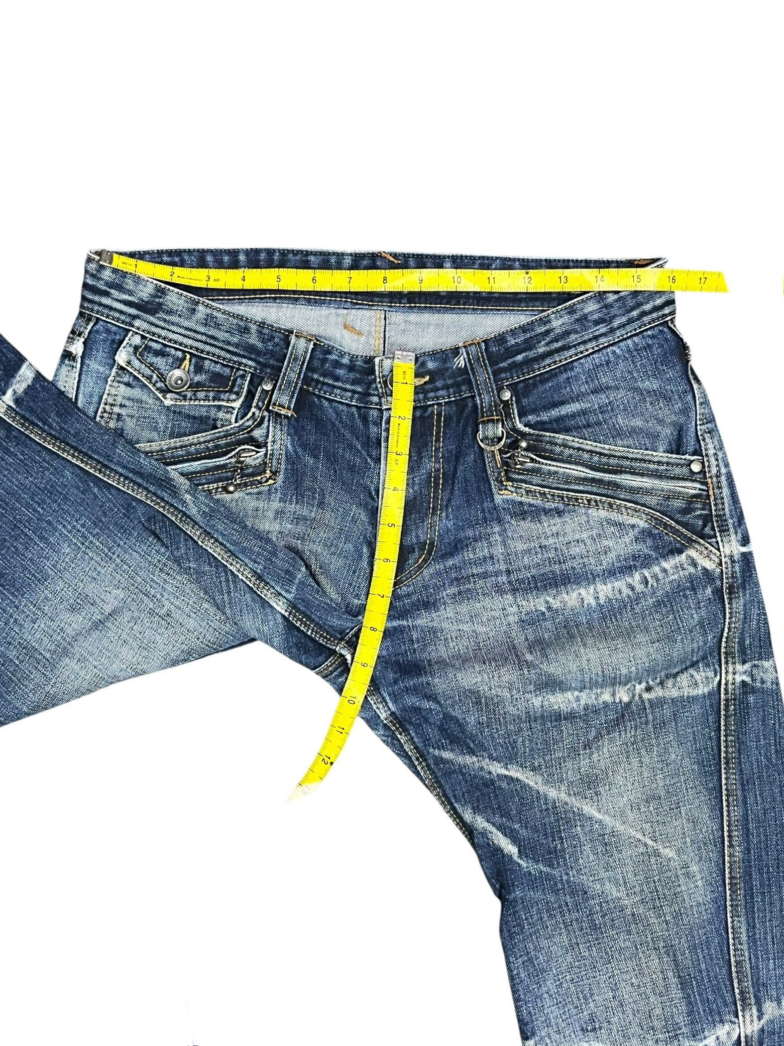 Nicole Club Nicole Club For Men Japan Flare Jeans - Distressed Acid Wash Size US 31 - 16 Thumbnail