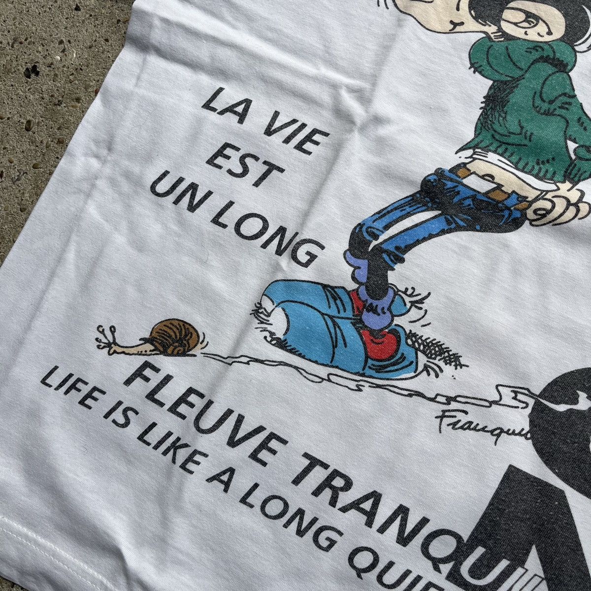 Cartoon Network Gaston Cartoon Comic vintage French white Disney Size US L / EU 52-54 / 3 - 5 Thumbnail