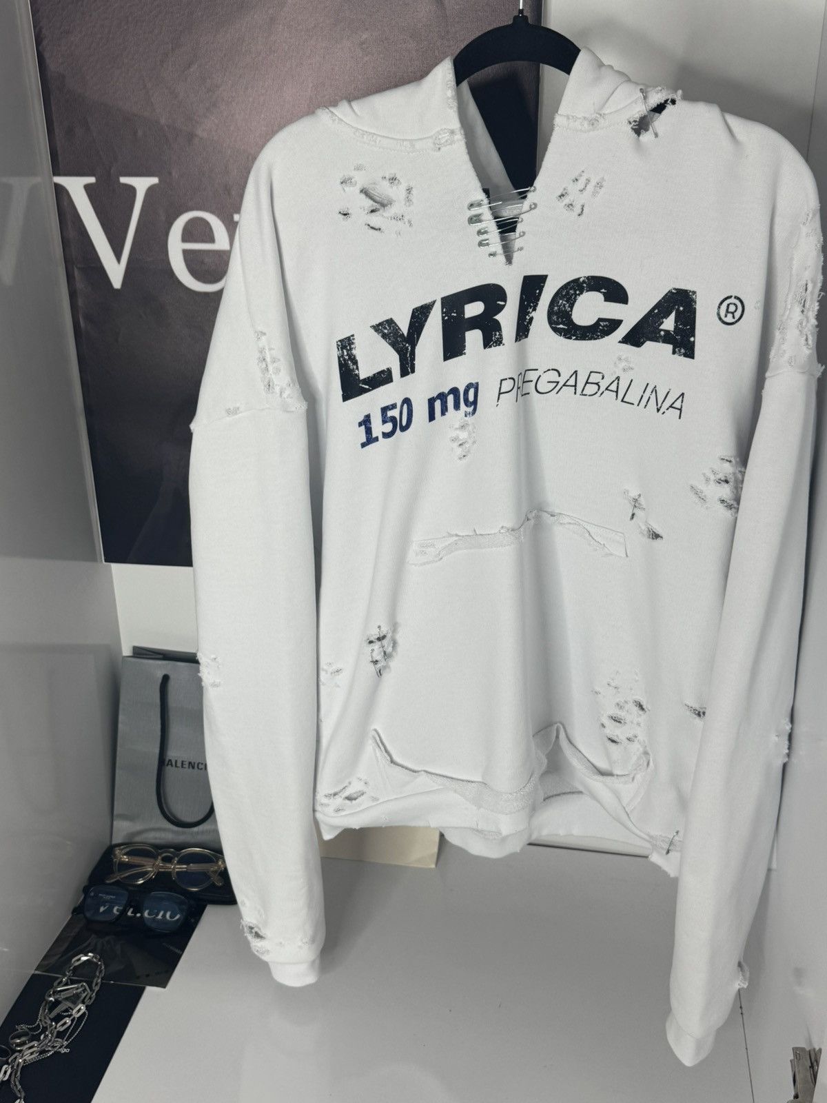 Other ✅Utopia Project 25 Hard Distressed Lyrica 150mg Hoodie 1/1 Size US L / EU 52-54 / 3 - 1 Thumbnail
