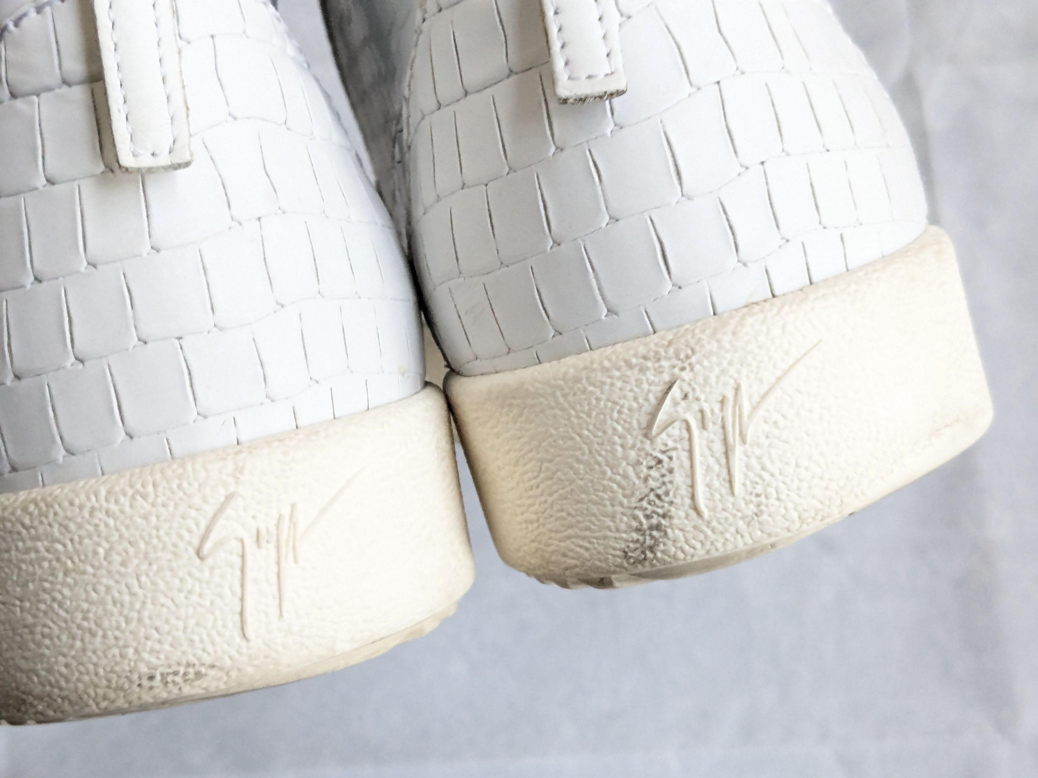 Giuseppe Zanotti Giuseppe Zanotti Sneakers White Gold 11 44 High Tops Leather Size US 11 / EU 44 - 11 Thumbnail