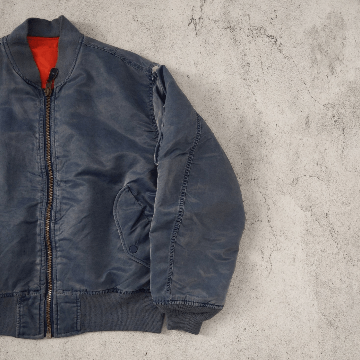 Japanese Brand × Vintage Vintage Sunfaded Purple Jacket Air Force Intermediate MA-1 Size US L / EU 52-54 / 3 - 7 Thumbnail