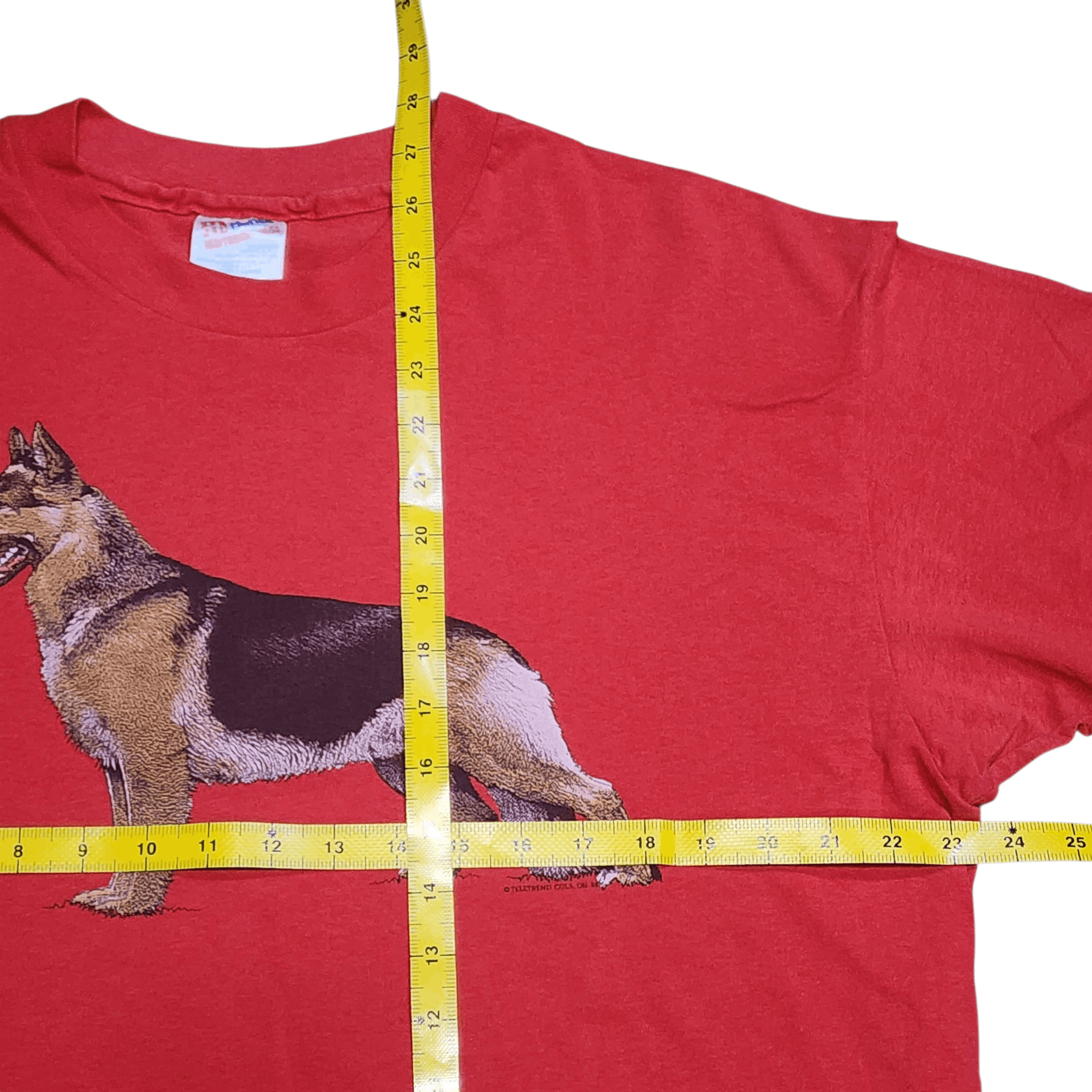Hanes Vintage 80s German Shepherd Dog 1988 tee Hanes shirt Size US XL / EU 56 / 4 - 5 Thumbnail