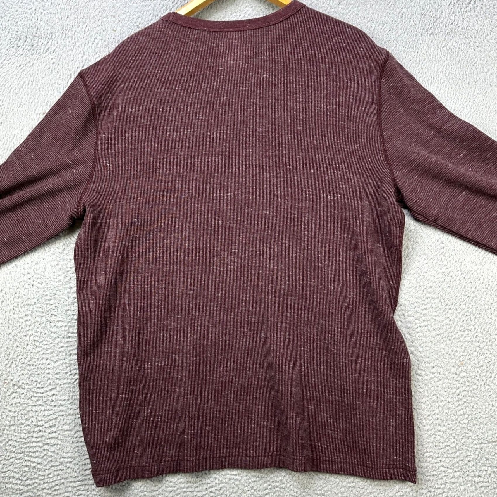 Vintage Sonoma Sweatshirt Crewneck Mens 2XL Maroon Supersoft Thermal Knit Sweater NEW Size US XXL / EU 58 / 5 - 2 Thumbnail