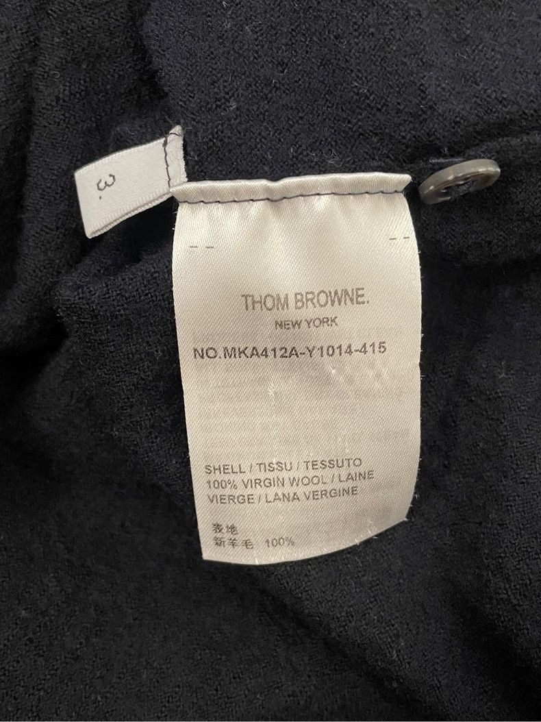 Thom Browne Thom browne Dark blue double-sleeved label color stripe woo Size US L / EU 52-54 / 3 - 6 Thumbnail
