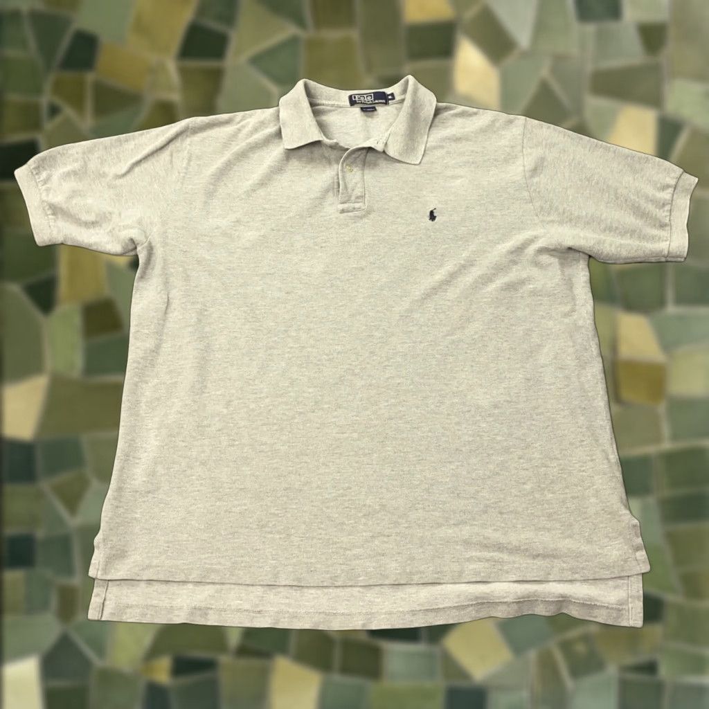 Polo Ralph Lauren VINTAGE Polo Ralph Lauren Polo Shirt Mens XL Gray Pony Preppy Size US XL / EU 56 / 4 - 1 Thumbnail