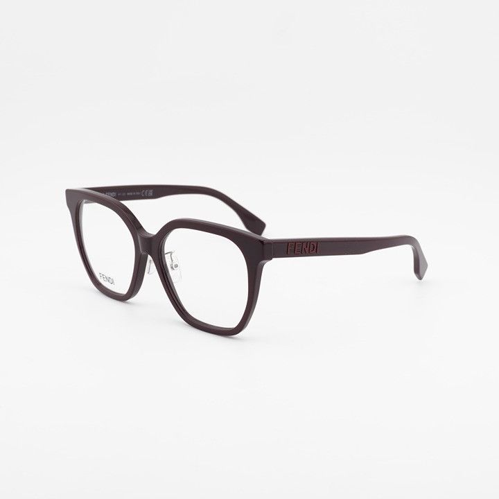Fendi Fendi FE50087F 081 Eyeglasses Violet 54mm Square Frame Size ONE SIZE - 1 Thumbnail