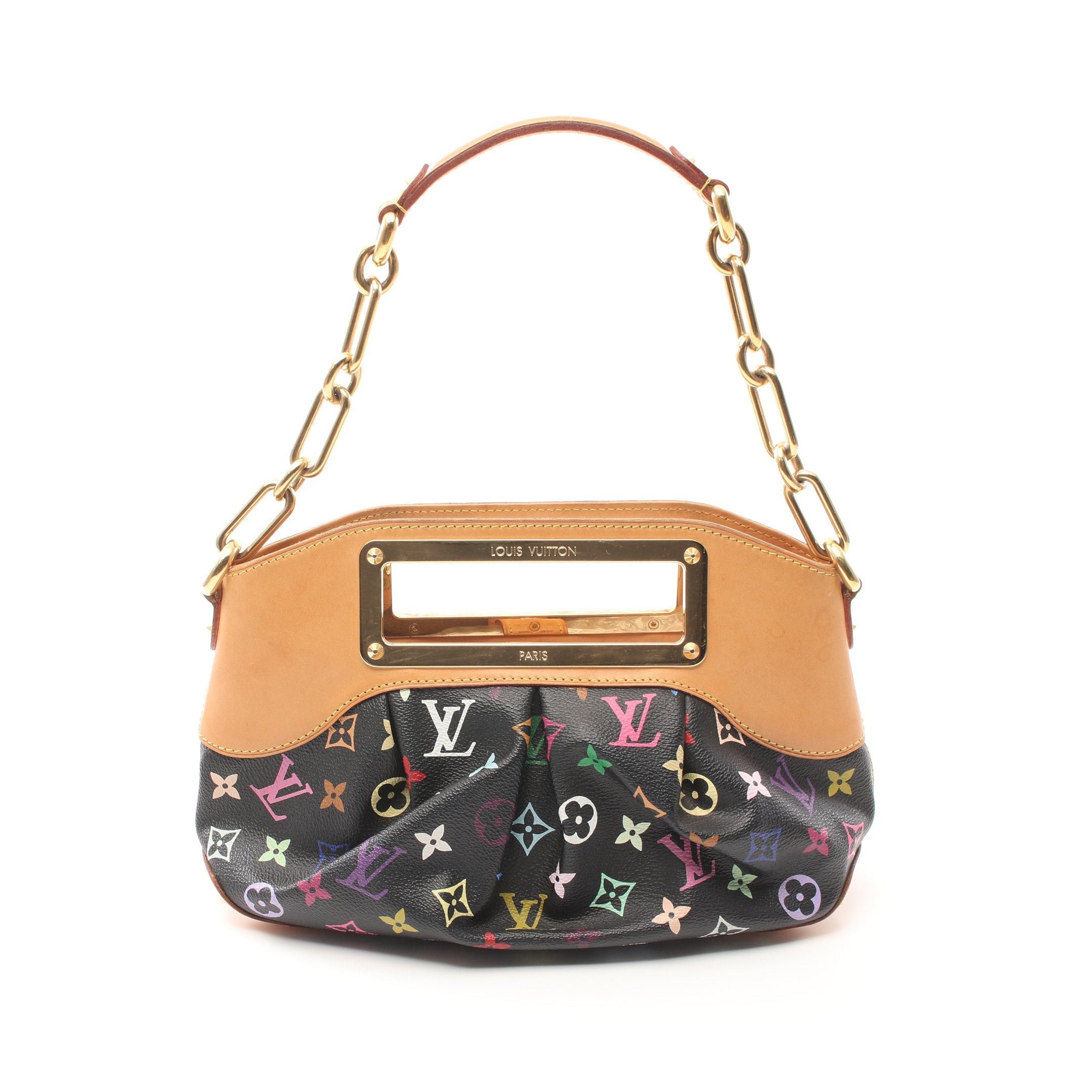Louis Vuitton Louis Vuitton Judy Pm Monogram Multicolor Noir Chain Shoulder Bag Leather Black Size ONE SIZE - 1 Thumbnail