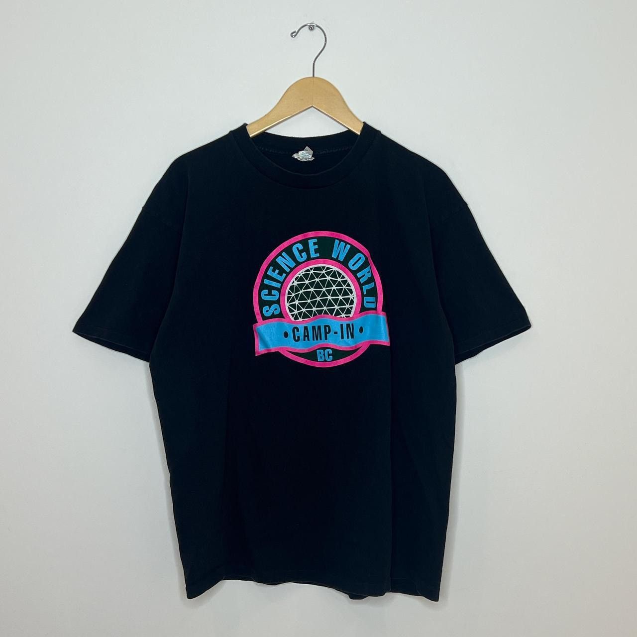 Vintage crazy 90s science world camp in tee shirt Size US XL / EU 56 / 4 - 1 Thumbnail