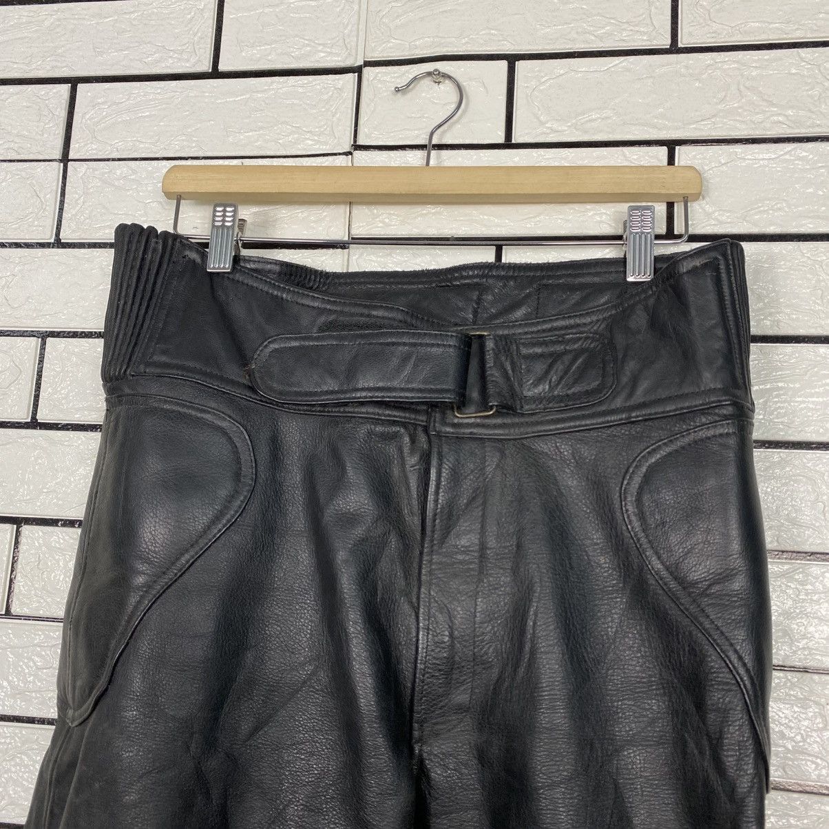 Kadoya Vintage Leather Pants Racing B's Leather Issey Miyake Size US 30 / EU 46 - 7 Thumbnail
