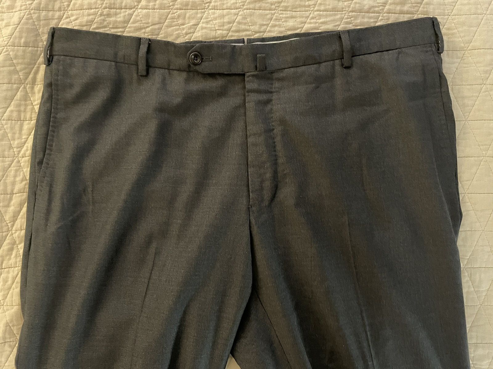 Incotex Super 150's Wool Flannel Flat Front Trouser Size US 40 / EU 56 - 7 Thumbnail