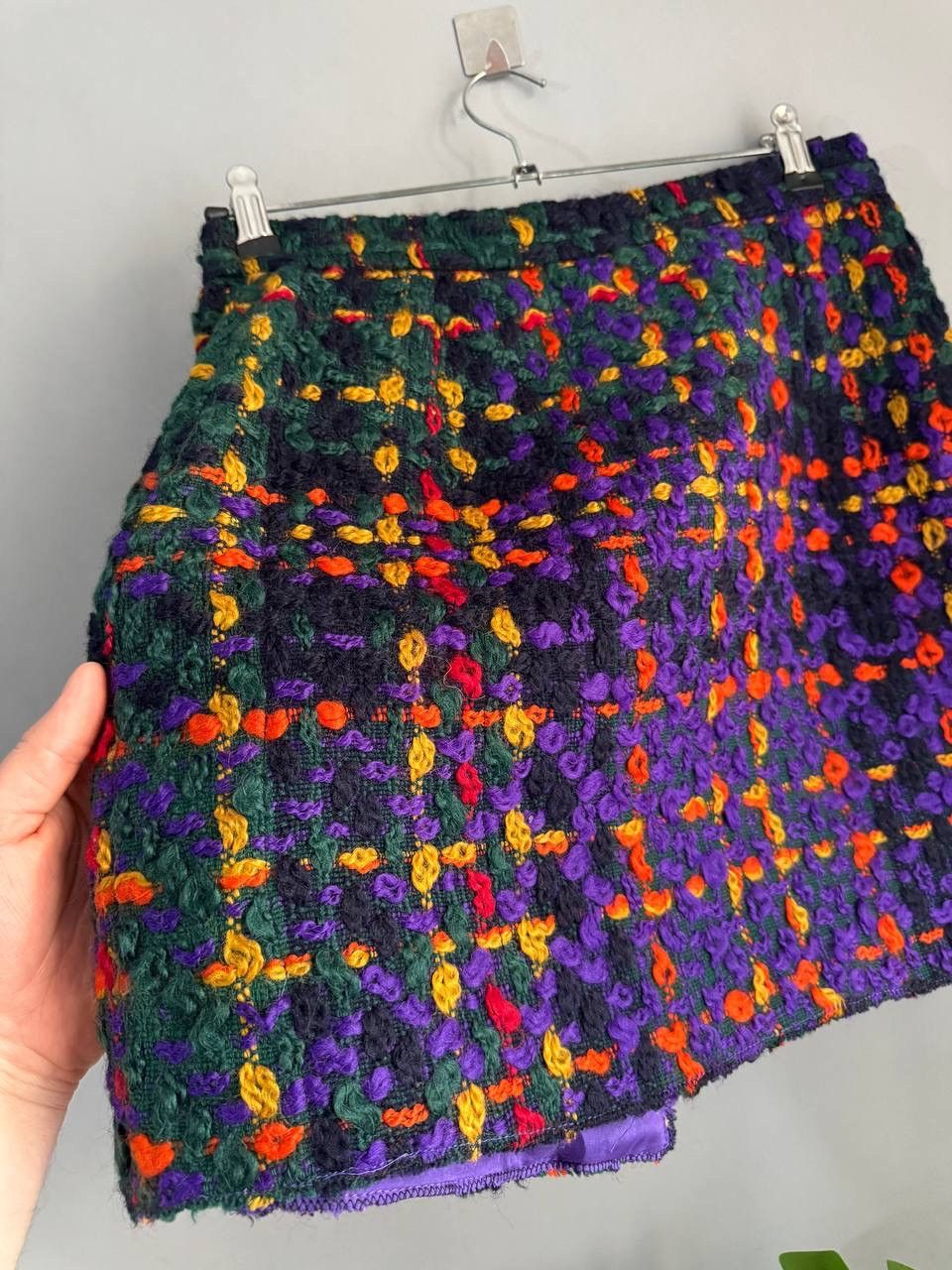 Dolce & Gabbana Dolce & Gabbana Multicolor Tweed Wool/Silk Skirt Sz IT42 / M Size 28" / US 6 / IT 42 - 18 Thumbnail