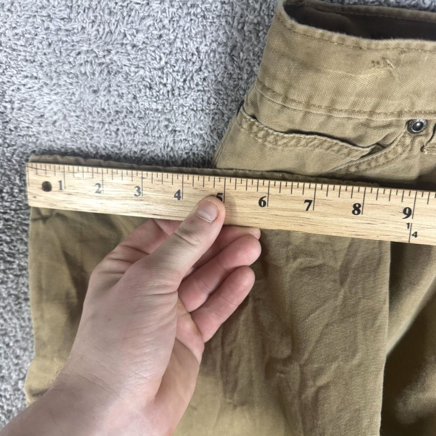 Wrangler Wrangler Carpenter Pants Mens 38x32 Beige Canvas Workwear Insulated Lined Pockets Thermal Front Zip Relaxed Straight Casual Workwear Size US 38 / EU 54 - 7 Thumbnail