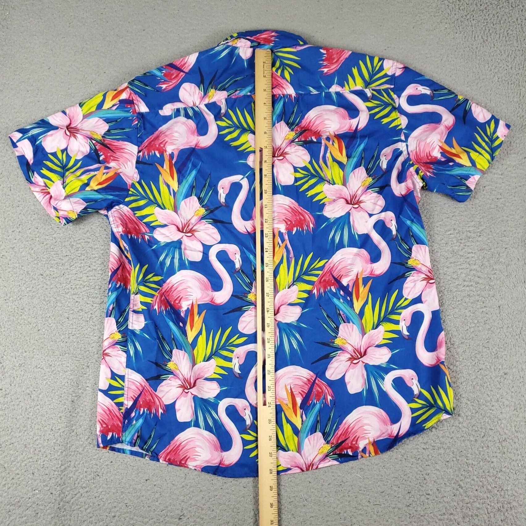 Vintage Tunevuse Shirt Mens Large Blue Floral Button Up Short Sleeve Shirt Size US L / EU 52-54 / 3 - 5 Thumbnail