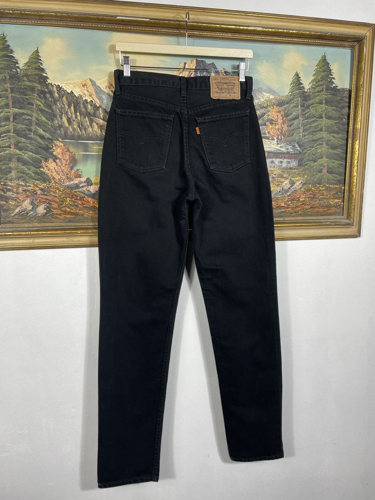 Levi's × Vintage Levi’s Vintage 80s Black Denim Jeans Trousers Orange Tab Size US 30 / EU 46 - 7 Thumbnail