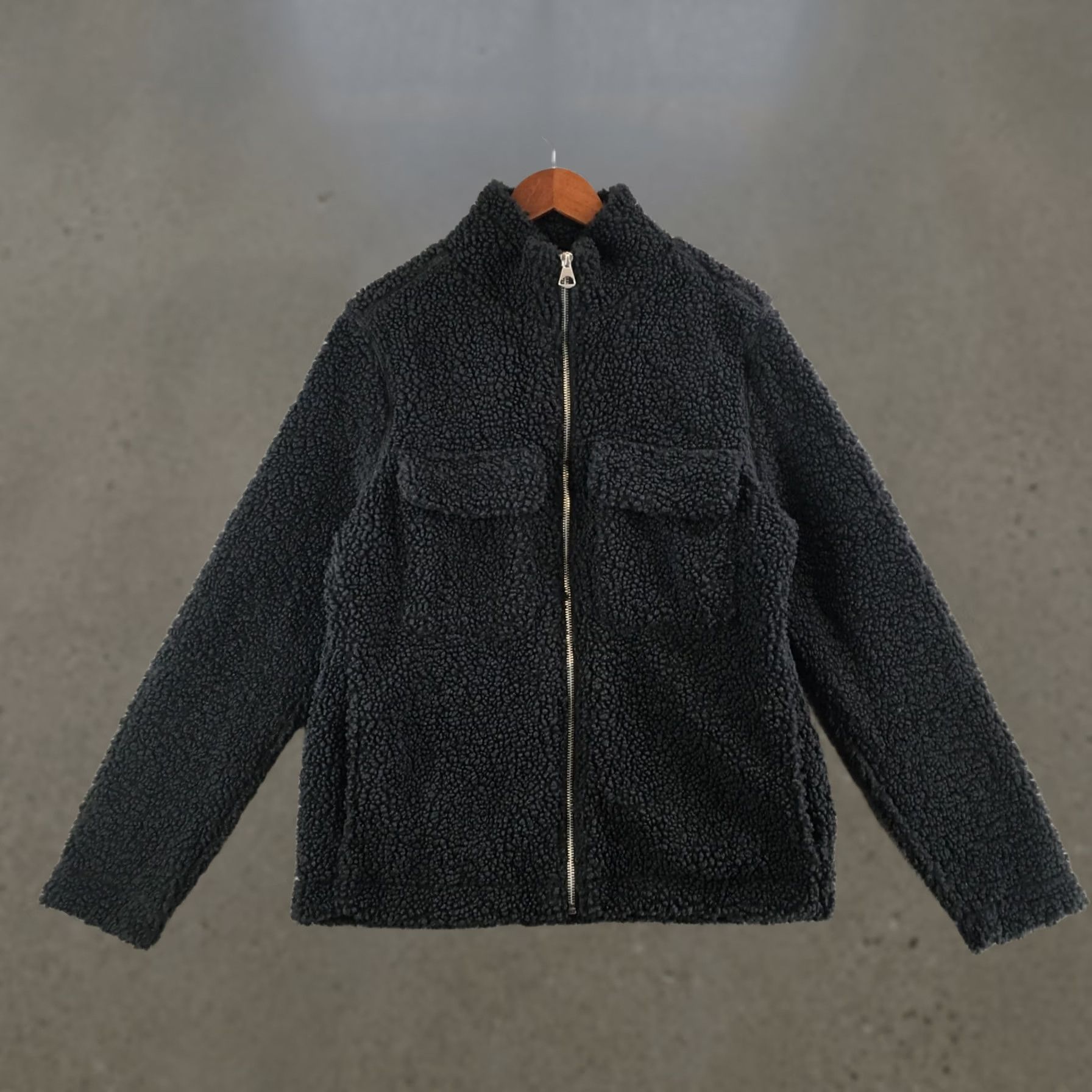 H&M H&M Jacket Mens Large Black Sherpa Fleece Full Zip Long Sleeve Regular Fit Size US L / EU 52-54 / 3 - 1 Thumbnail
