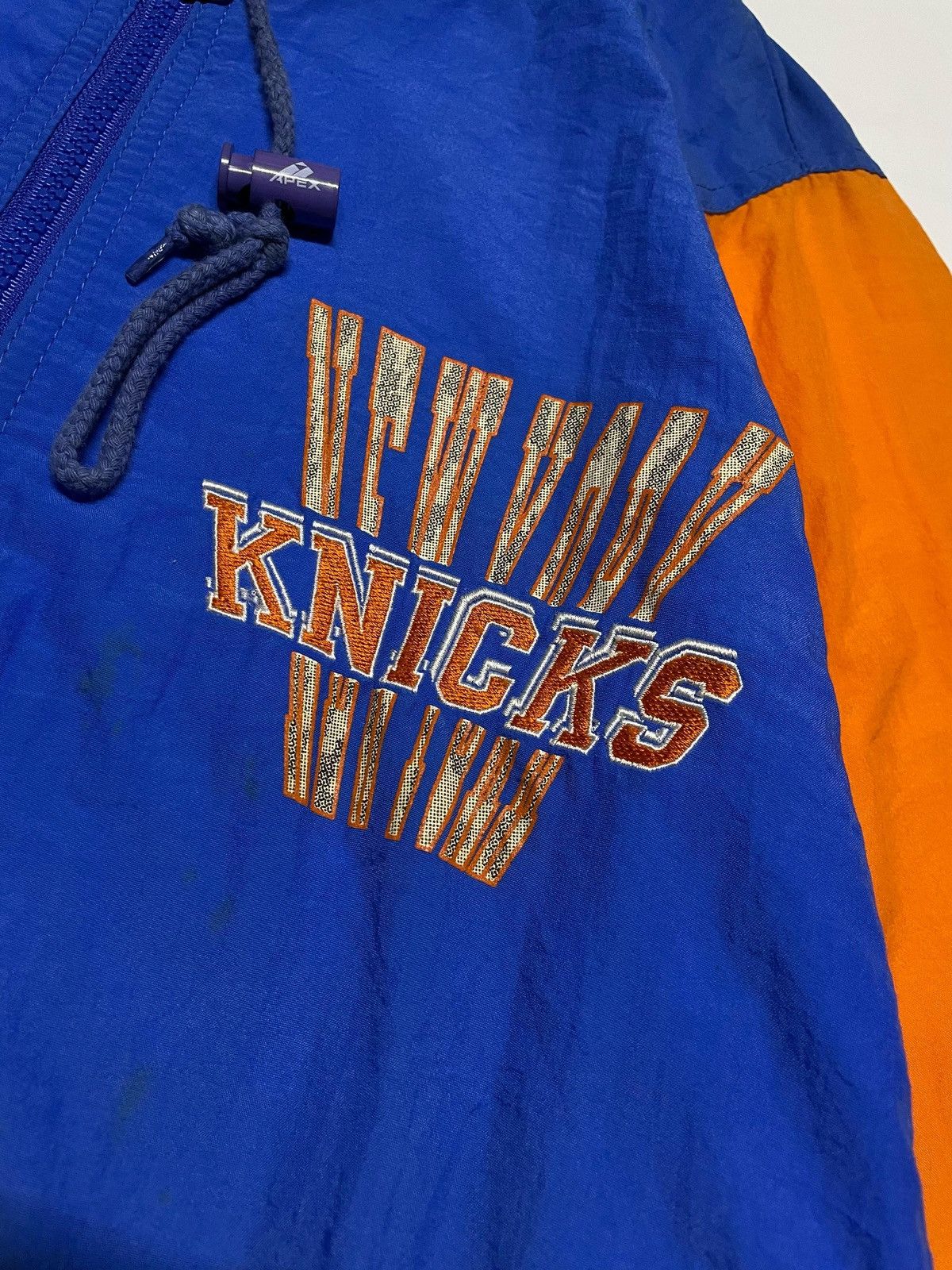Apex One × NBA Knicks By Apex One NBA Basketball Vintage Windbreaker Jacket Size US L / EU 52-54 / 3 - 14 Thumbnail