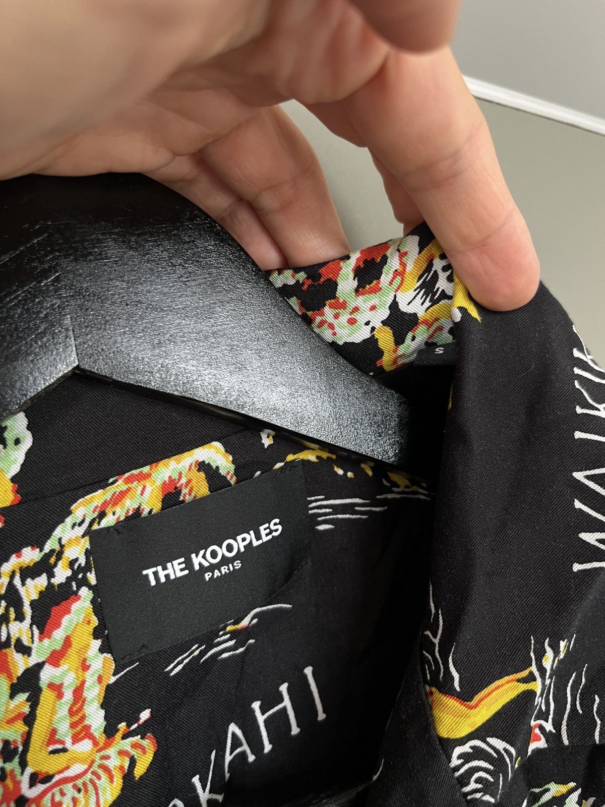 The Kooples The Kooples Black Aloha Hawaii Shirt Size US S / EU 44-46 / 1 - 4 Thumbnail