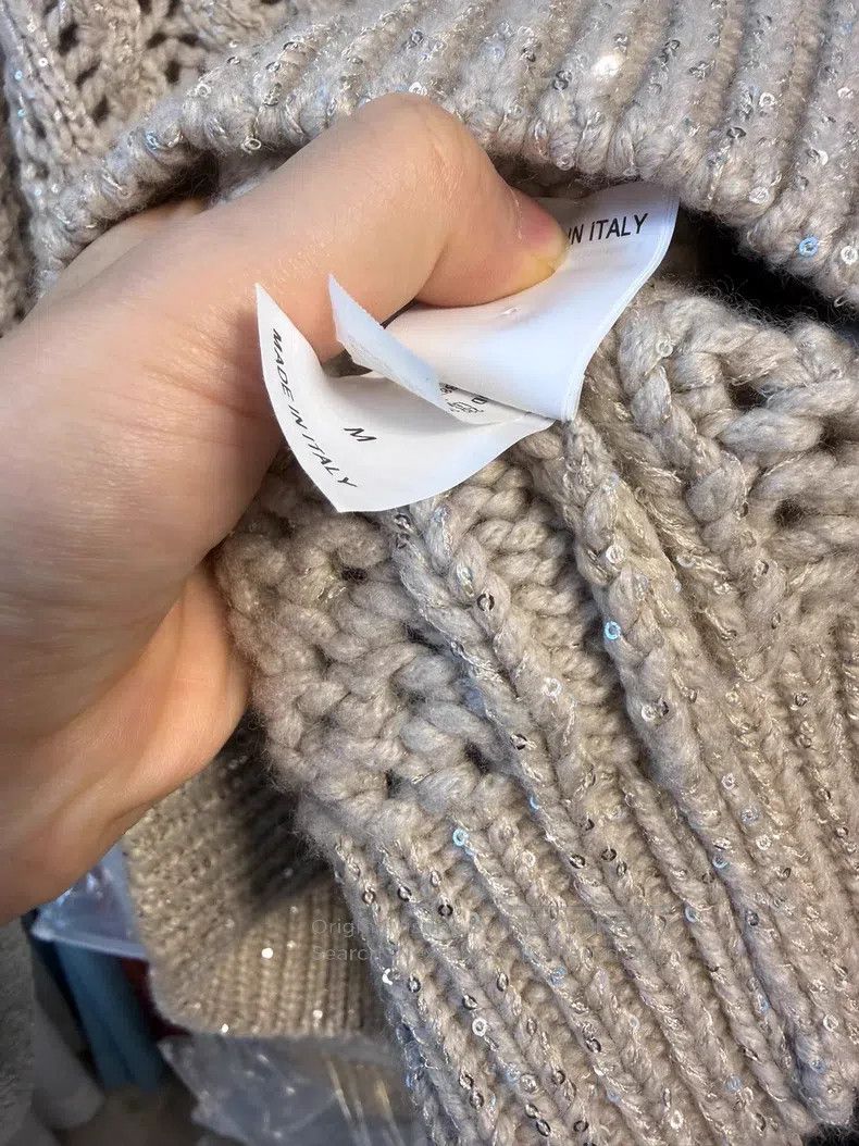 Brunello Cucinelli Brunello Cucinelli Sequined Cashmere Sweater Size M / US 6-8 / IT 42-44 - 9 Thumbnail