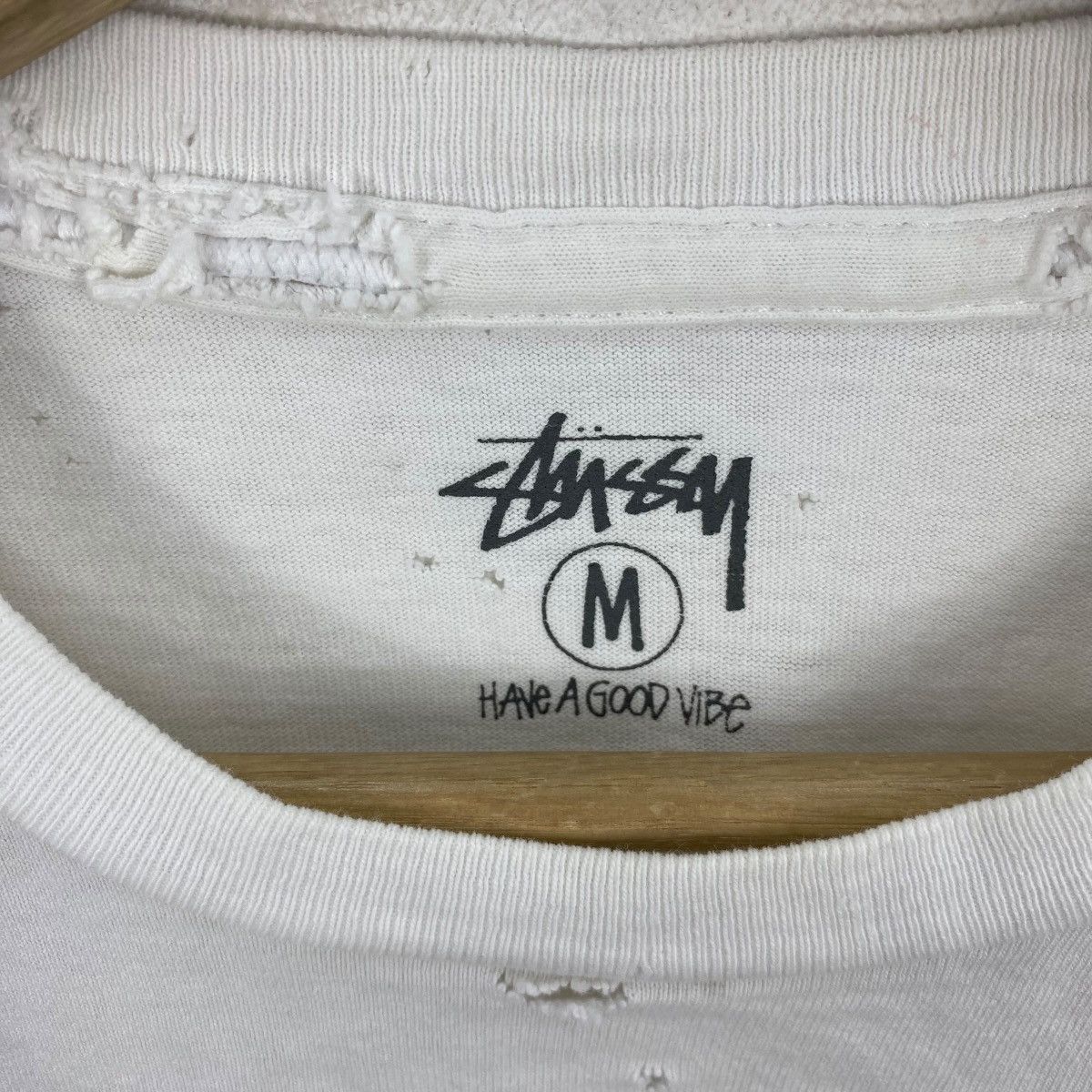Stussy Vintage 00's STUSSY Art Is Life Graphic Distressed Tee Size US M / EU 48-50 / 2 - 7 Thumbnail