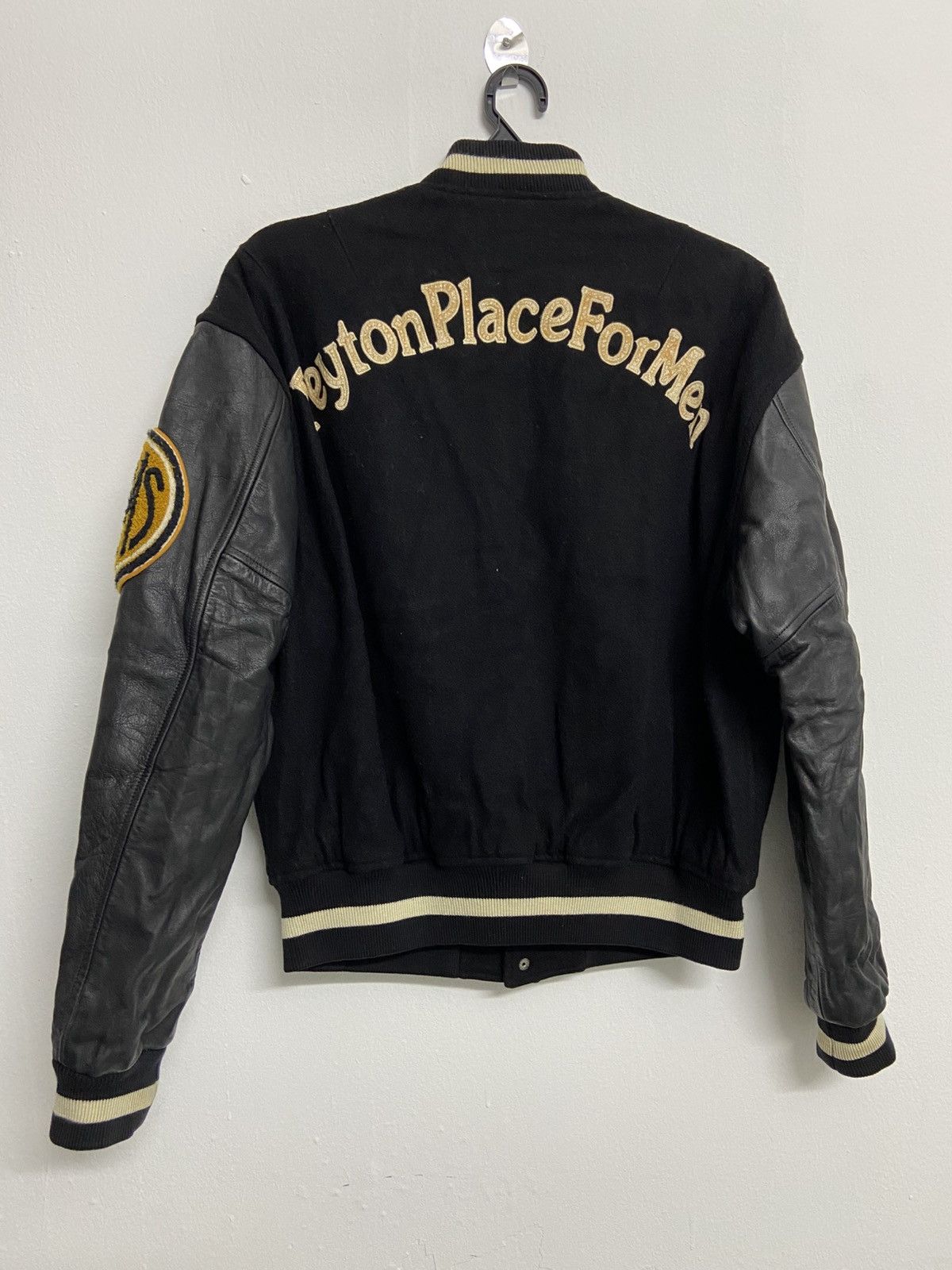 PPFM PPFM Wool Leather Black Varsity Jacket Size US M / EU 48-50 / 2 - 3 Thumbnail