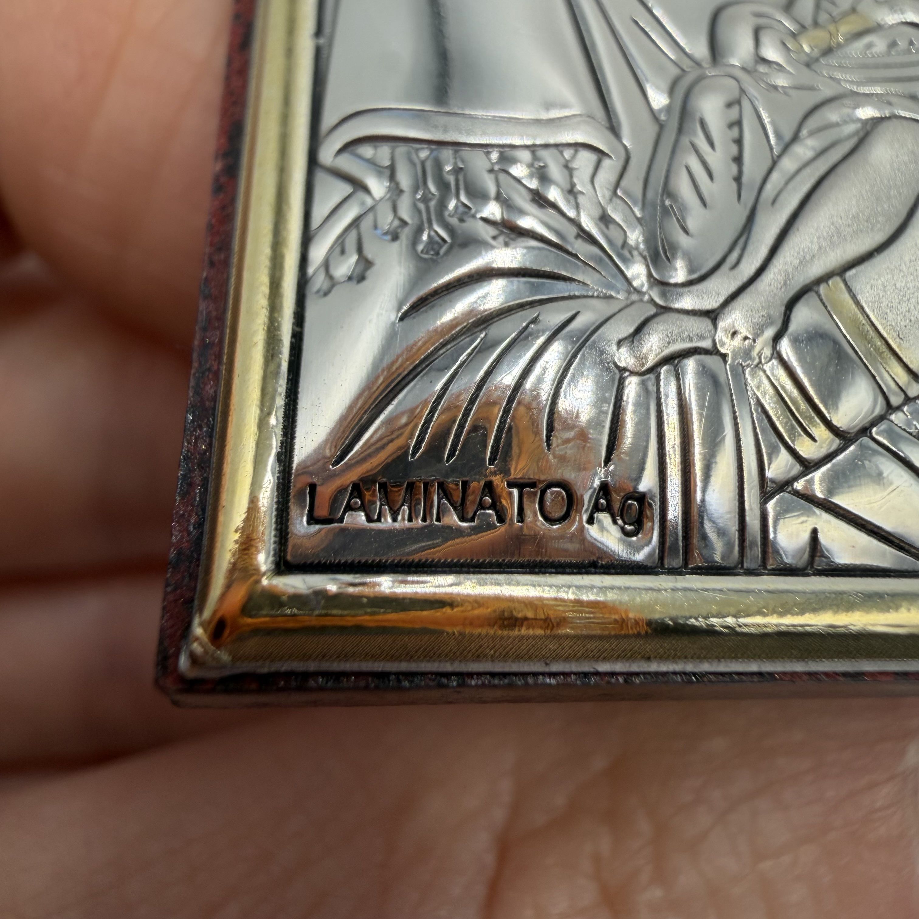 Vintage Vintage Italian Silver Plated Madonna & Child Icon Size ONE SIZE - 4 Thumbnail
