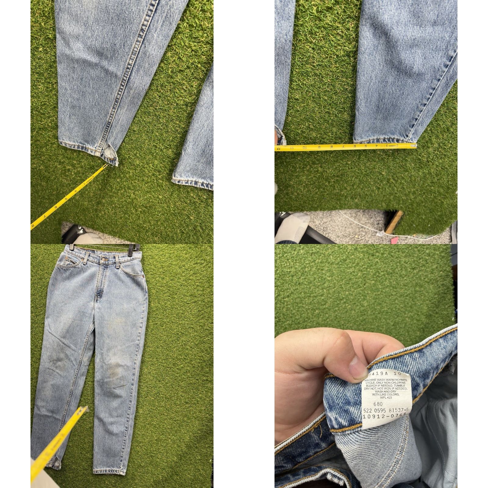 Levi's Levi's 912 Jeans Vintage Womens Slim Fit Tapered Leg 90s Light Wash Blue Denim Cotton 28 11 30in 5-Pocket Style Size 32" / US 10 / IT 46 - 8 Thumbnail