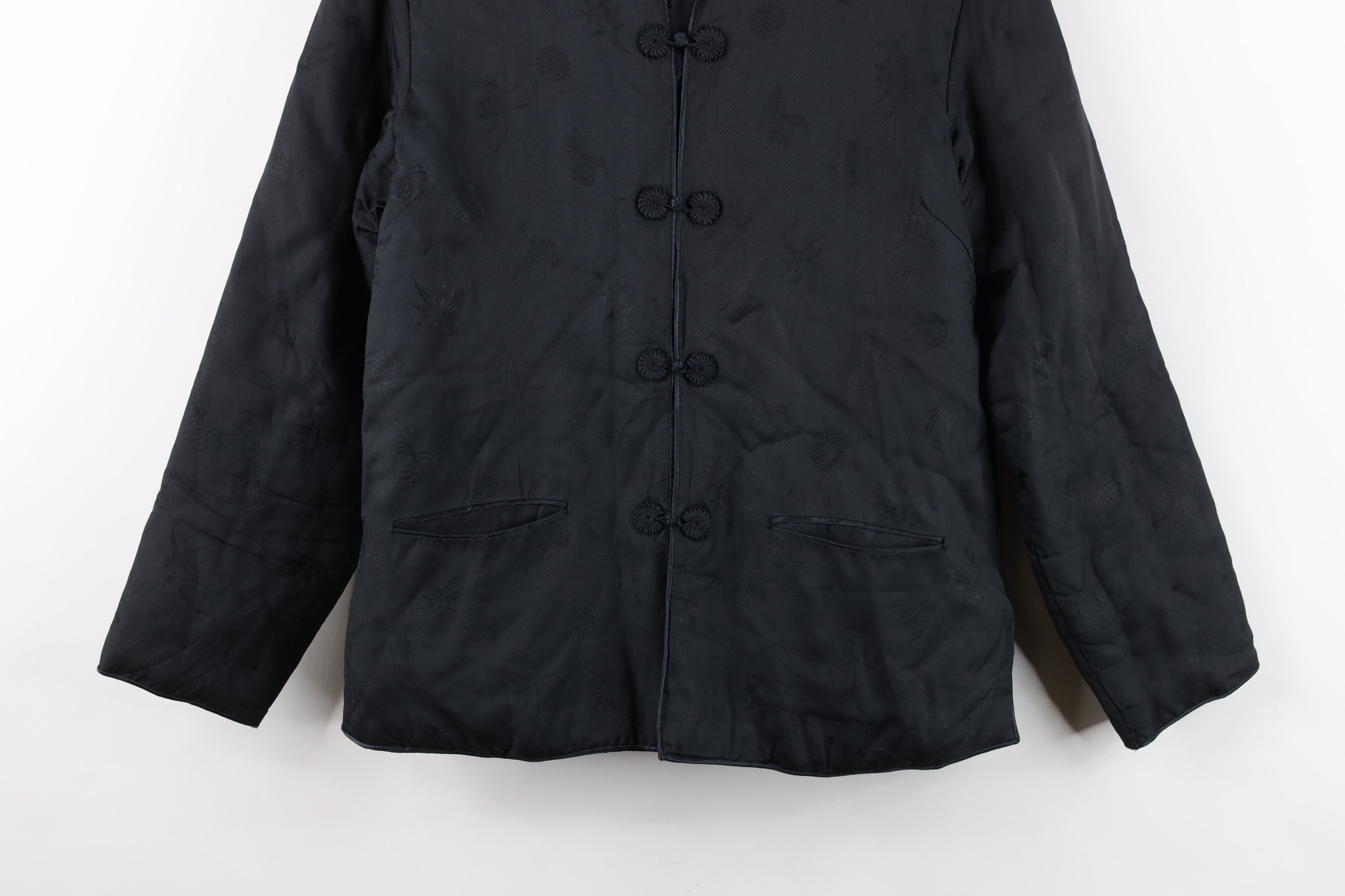 Vintage Vintage 40s 50s Chinese Oriental Satin Quilted Kimono Jacket Size S / US 4 / IT 40 - 3 Thumbnail