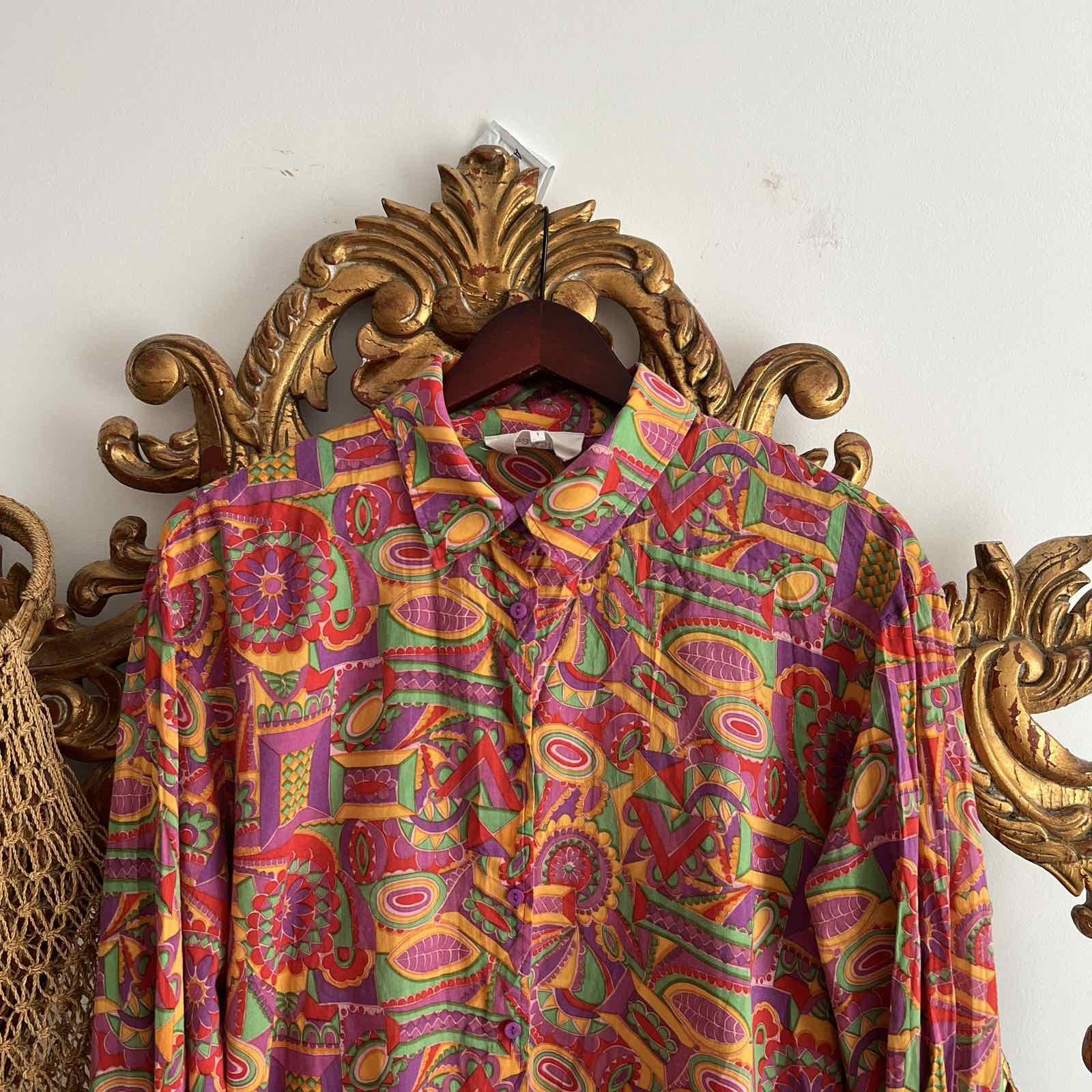 ba&sh ba&sh Koxie Floral Print Wrap Kimono Crepe Blouse Sz S Size S / US 4 / IT 40 - 2 Thumbnail