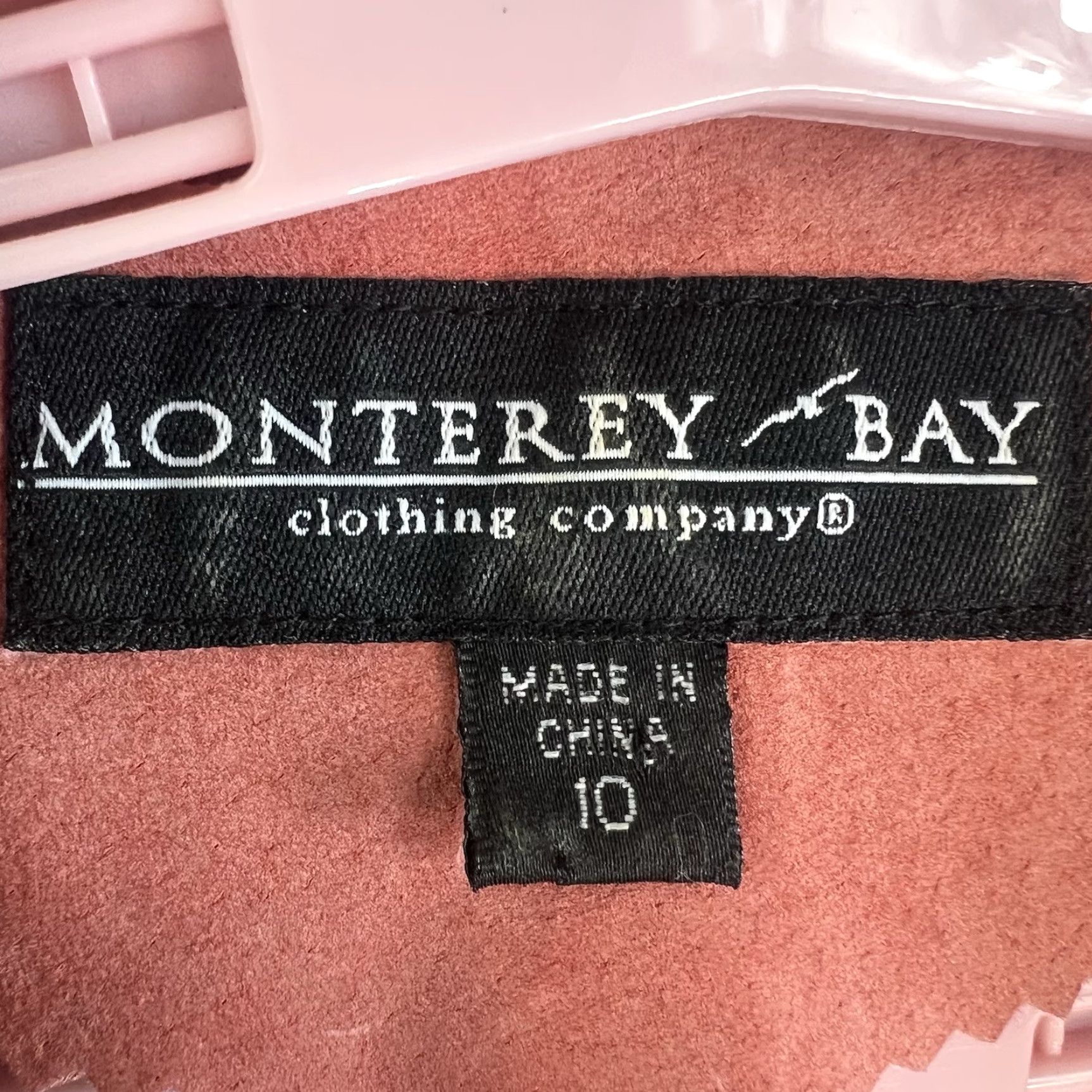 Vintage VINTAGE Monterey Bay Clothing Company Women's Jacket Short Leather Dusty Rose 90s Fall Winter Spring Size L / US 10 / IT 46 - 6 Thumbnail