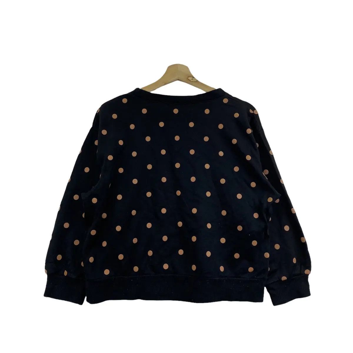 Vintage Vtg 90’ POLKA DOT ART Pop Fine Modern Sweatshirt Sweater Size M / US 6-8 / IT 42-44 - 2 Thumbnail