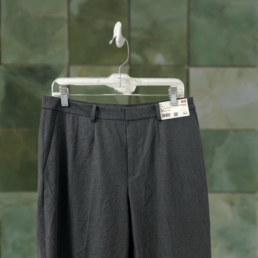 Uniqlo Uniqlo Smart Ankle Pants Womens Large W30-31 L28 Gray NWT Trousers MSRP 0 Size 36" / US 14 / IT 50 - 1 Thumbnail