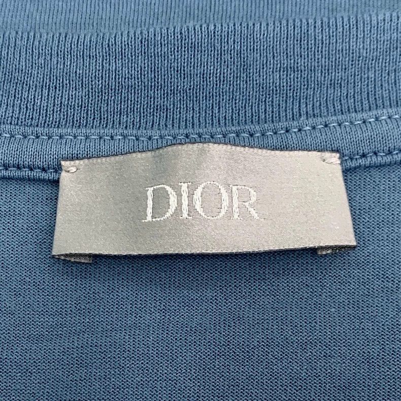Dior Dior Logo embroidery blue round-neck cotton short-sleeved T Size US XL / EU 56 / 4 - 6 Thumbnail
