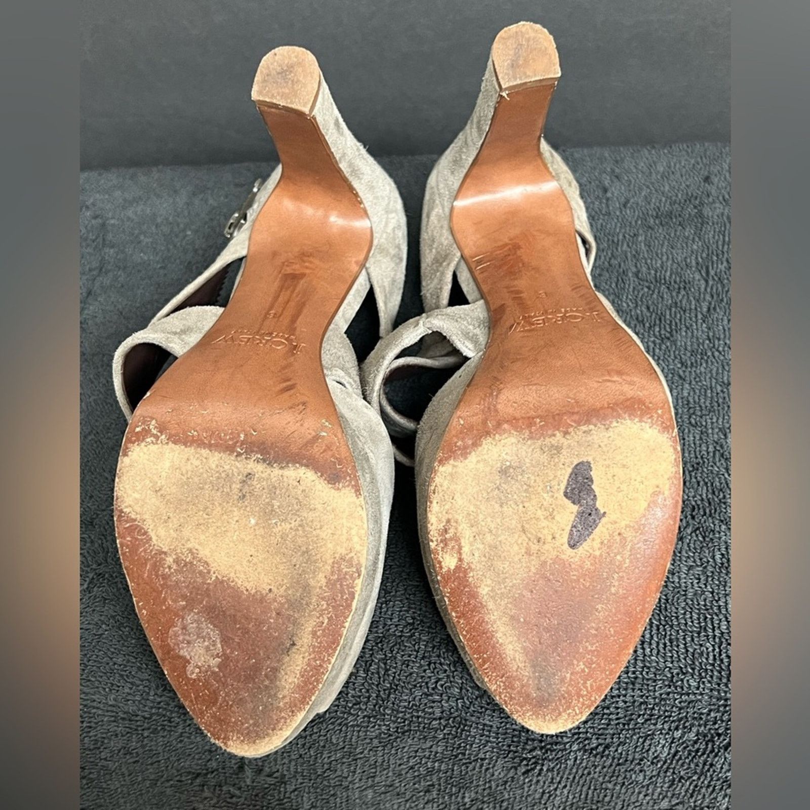 J.Crew J.CREW Heels Strappy Platform Sz. 6 Gray Suede Leather ITALY Size US 6 / IT 36 - 6 Thumbnail