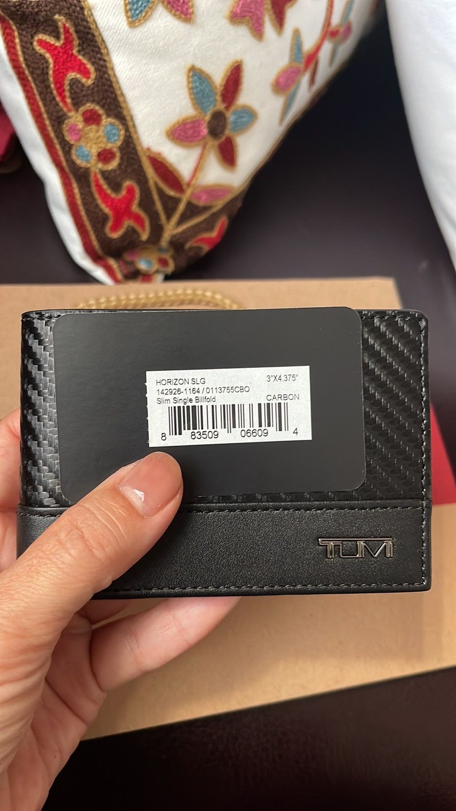 Tumi NWT TUMI horizon slg slim single billfold wallet leather Size ONE SIZE - 8 Thumbnail
